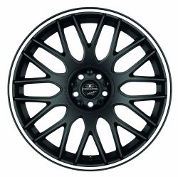 KARIZZMA Mattblack Puresports / Color Trim weiss 10.5x20