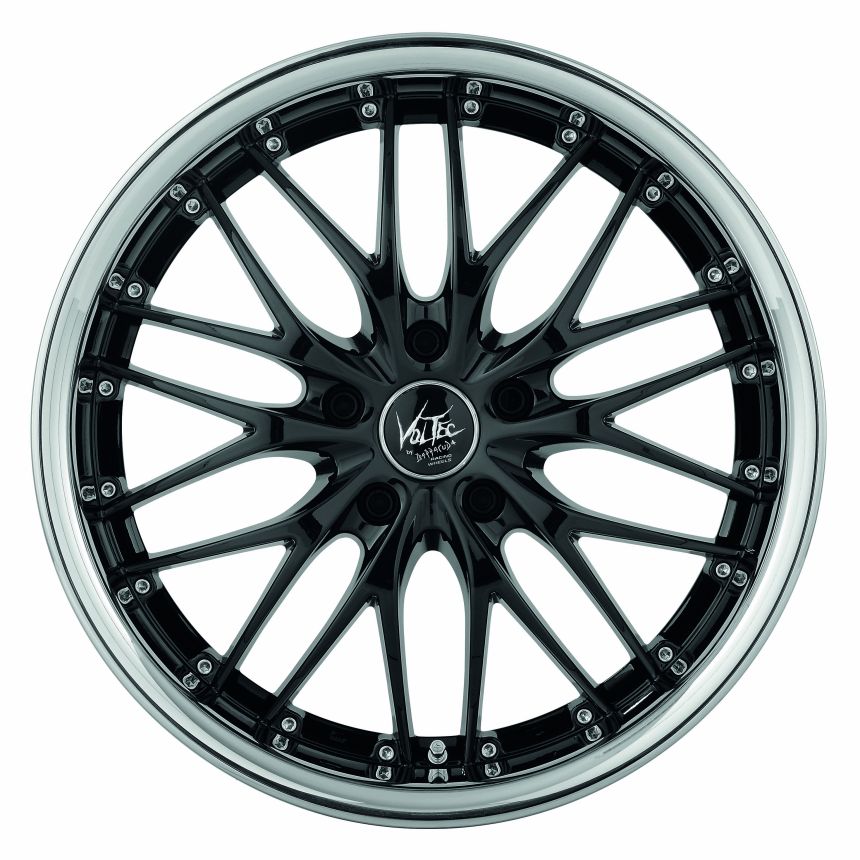 VOLTEC T6 Higloss black inox lip 9x18