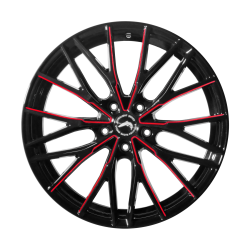 PROJECT 3.0 Black gloss Flashred 8.5x19