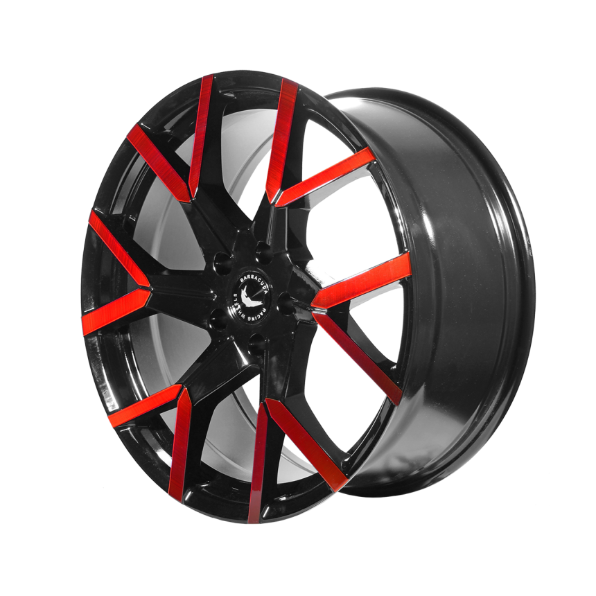 TZUNAMEE EVO Black gloss Flashred 8.5x19