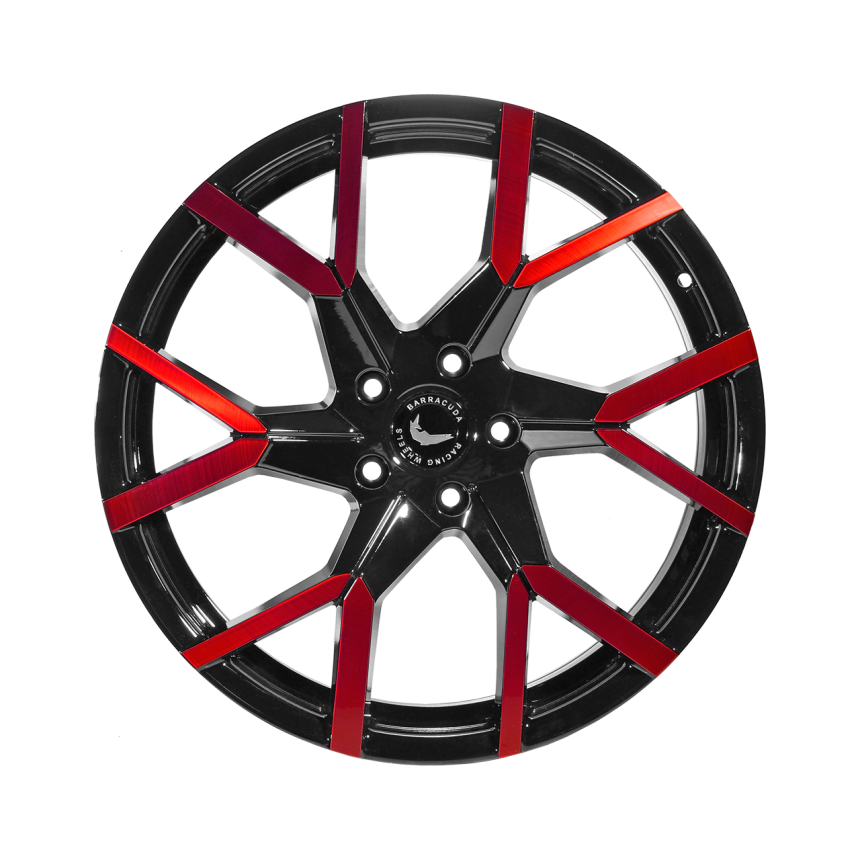 TZUNAMEE EVO Black gloss Flashred 8.5x19