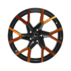 TZUNAMEE EVO Black gloss Flashorange 8.5x19